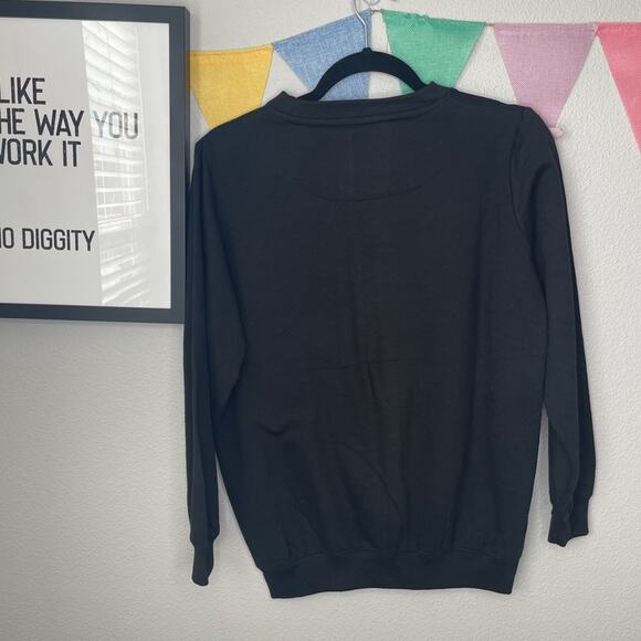 NWOT The Rolling Stones Black Spiked Tongue Sweatshirt | XS - Picture 2 of 3